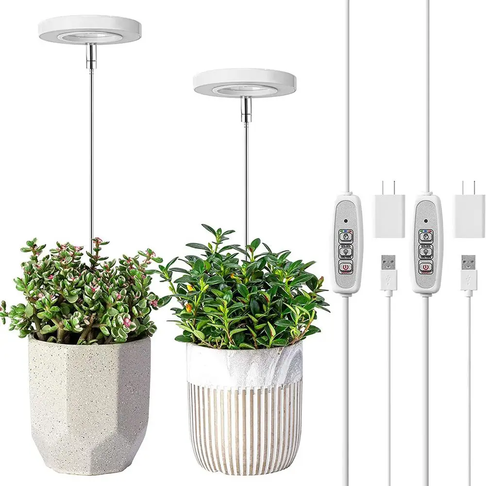 Angel Ring Grow Light 5V USB Phytolamp For Plants Led Full Spectrum Lamp For Indoor Plant Seedlings Home Flower Succulet