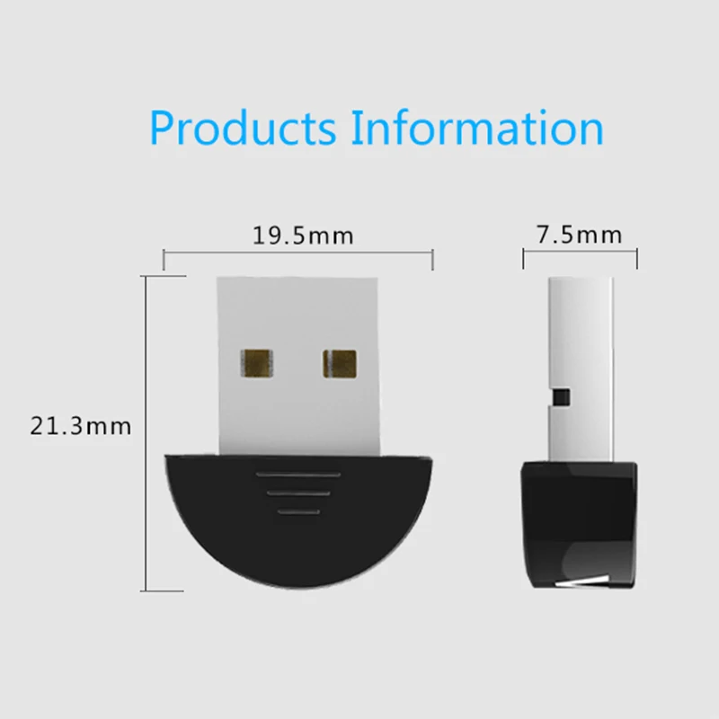 Bluetooth-адаптер 5,0 USB Настольный компьютер Бесплатный Bluetooth аудио приемник ключ Музыкальный Аудио приемник передатчик