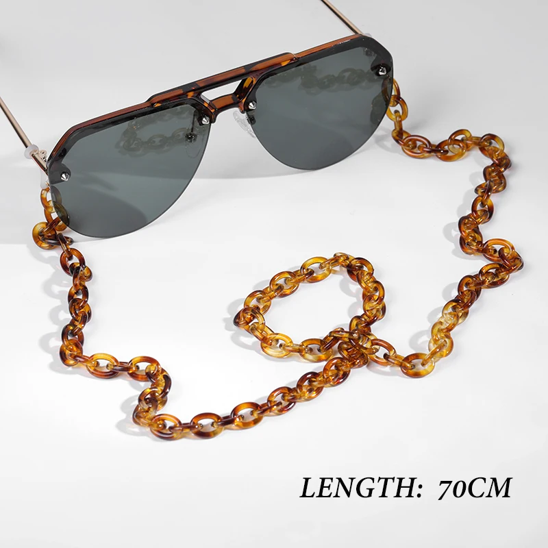 

Latest Tortoise Shell Acrylic Eyeglass Chain necklace for Women, Tortoise Sunglasses Holder Chain Free Dropshipping