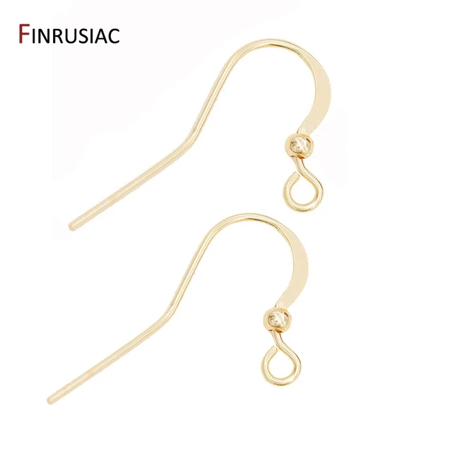 Earrings Hooks Jewelry Making  Brass Earring Making Accessories - 14k Gold  Plated U - Aliexpress