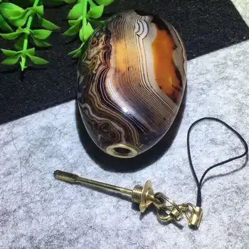 

Jade agate Snuff Dispenser Bullet Rocket Snorter Sunff Snorter Sniffer Smoking Pipe