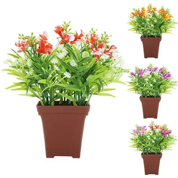 Artificial Bonsai Fake Flower Plant with Pot Home Garden Party Table Decoration