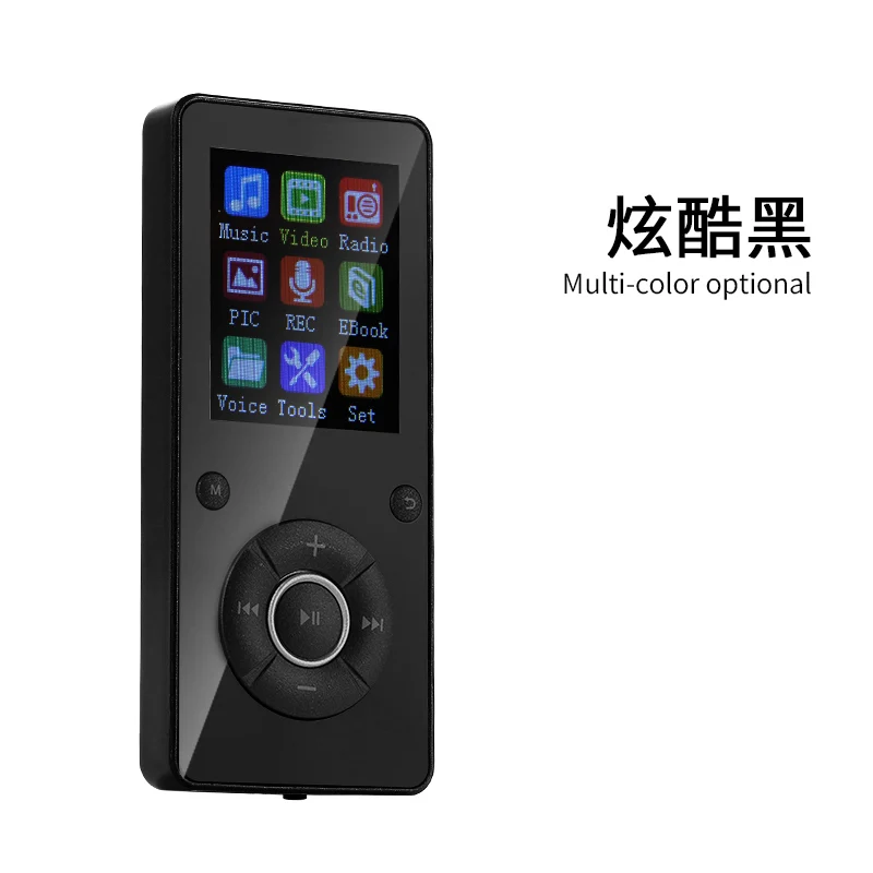 Портативный мини Bluetooth MP3 для студентов детей электронная книга ридер Walkman Поддержка TF карты без потерь цифровой видео музыкальный плеер - Цвет: T3 Black