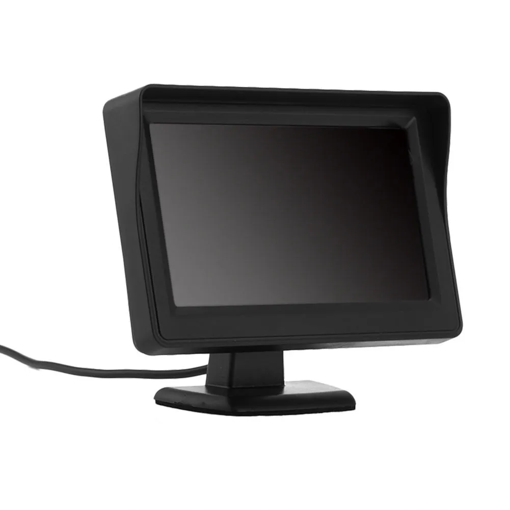 4," TFT lcd Автомобильный зеркальный монитор заднего вида+ камера заднего вида ночного видения высококачественный прочный, не легко поврежденный