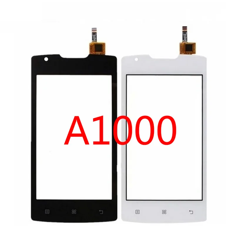 Touch Screen For Lenovo A1000 Touch Panel 4.0 LCD Display Screen Sensor Digitizer Front Outer Glass A 1000 Mobile Phone Parts