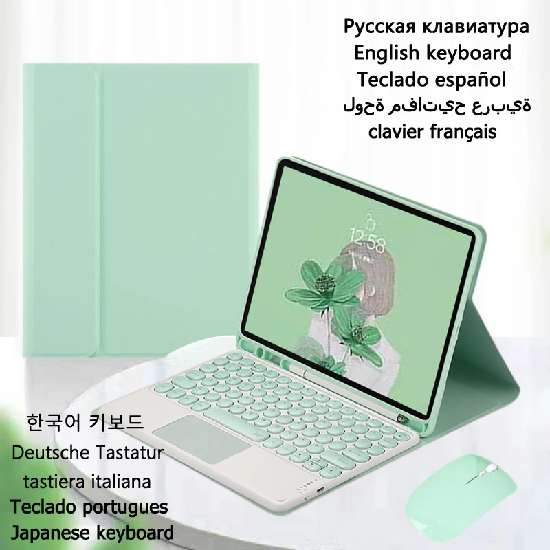 

Обложка для Samsung Galaxy Tab S6 Lite 10,4 SM-P610, чехол для клавиатуры Tab S6 Lite, чехол для сенсорной панели, клавиатуры