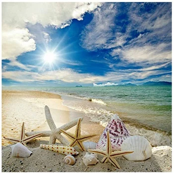 

SZS Hot Diamond Painting Kit Beach Starfish Diamond Drawing for Adults Rhinestone Embroidery Art Home Wall Decor Full Drill