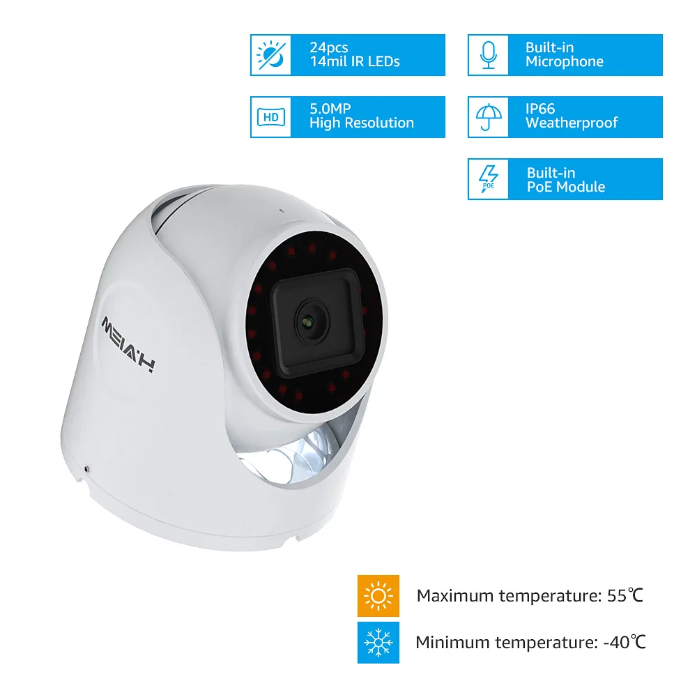 H. VIEW 5mp CCTV камера, система безопасности, комплект, камера видеонаблюдения, CCTV камера s, система безопасности, комплект PoE, Видеонаблюдение IP