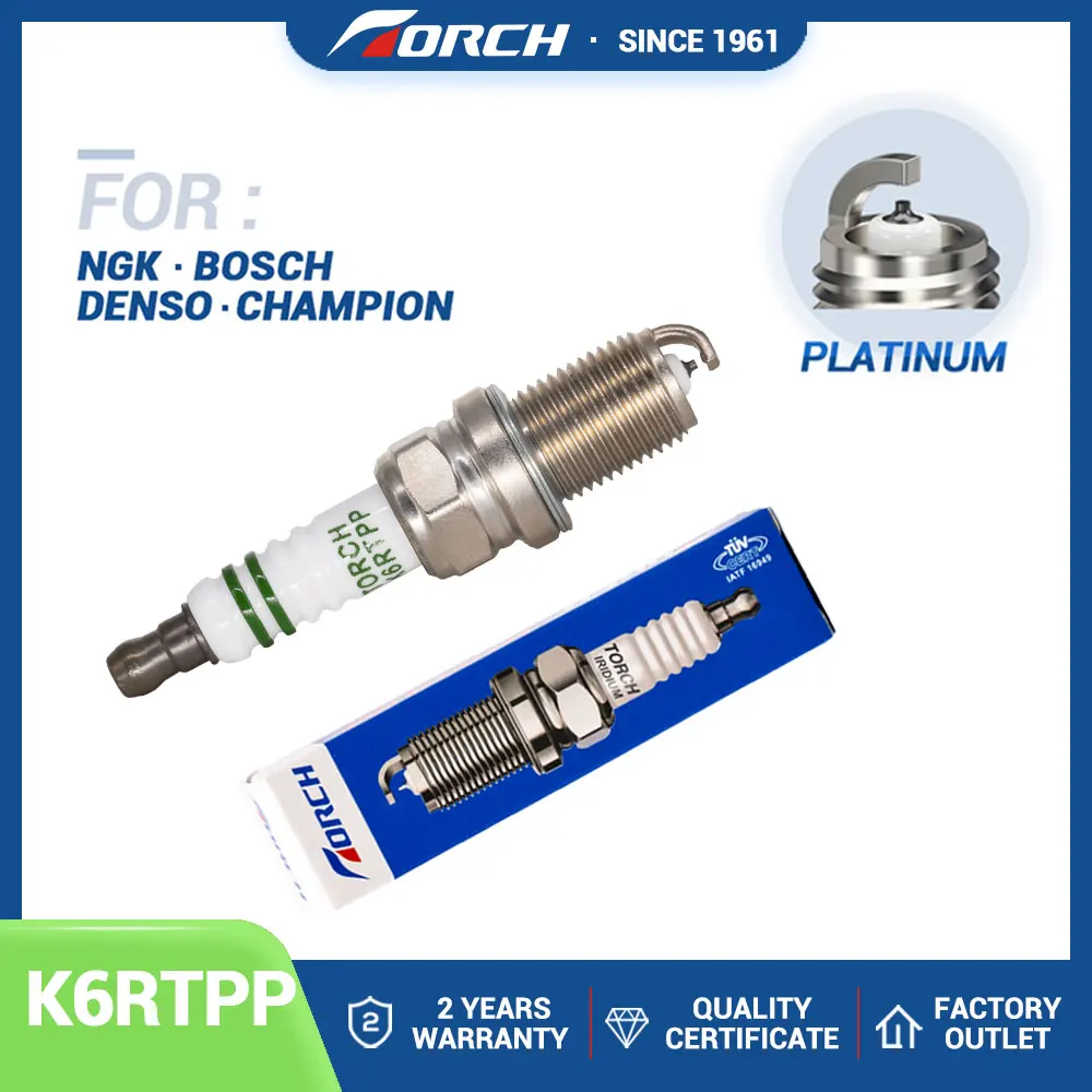 

Double Platinum Candle Replace for PFR6AC8G HELLA 8EH188705-071 0242235740 VOLVO 8692070 FIAT 60569957 Spark Plug Torch K6RTPP