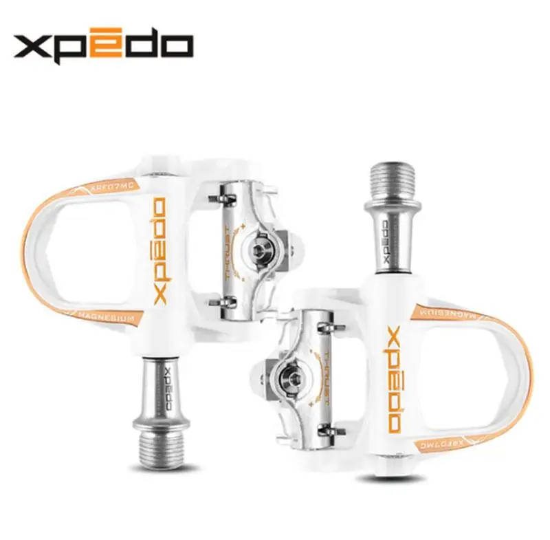 Wellgo Xpedo Clipless велосипедные педали дорожные подшипники велосипедные педали с самоблокирующимся замком велосипедные педали часть гоночные шипы - Цвет: Белый