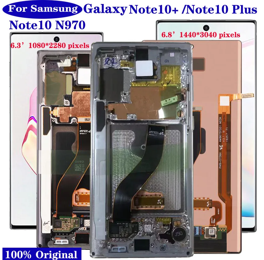 Tanie Oryginalny ekran Lcd AMOLED do Samsung Galaxy Note 10 Lcd
