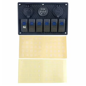 

Replacement Rocker Switch Parts Accessories 12V/24V Blue LED Waterproof