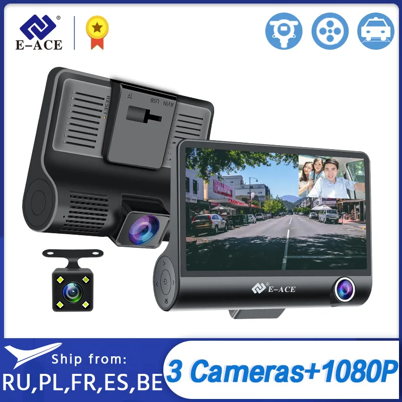 E ACE Dashcam 4 0 дюйма Мини Автомобильный видеорегистратор FHD 1080P Автомобильная камера
