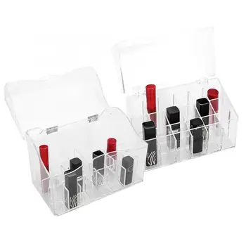 

18/26 Grids Transparent Lipstick Display Case Storage Box Nail Brush Organizer Cosmetic Display nail art accessoires tools l