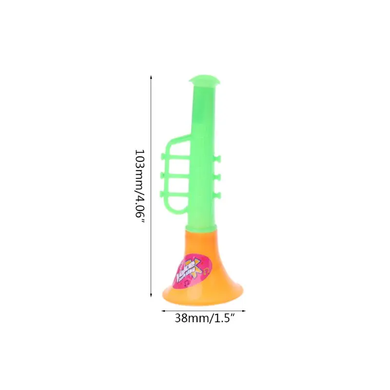 

Trumpet Horn Hooter Plastic 4inch Toy Gift Random Color R9UE