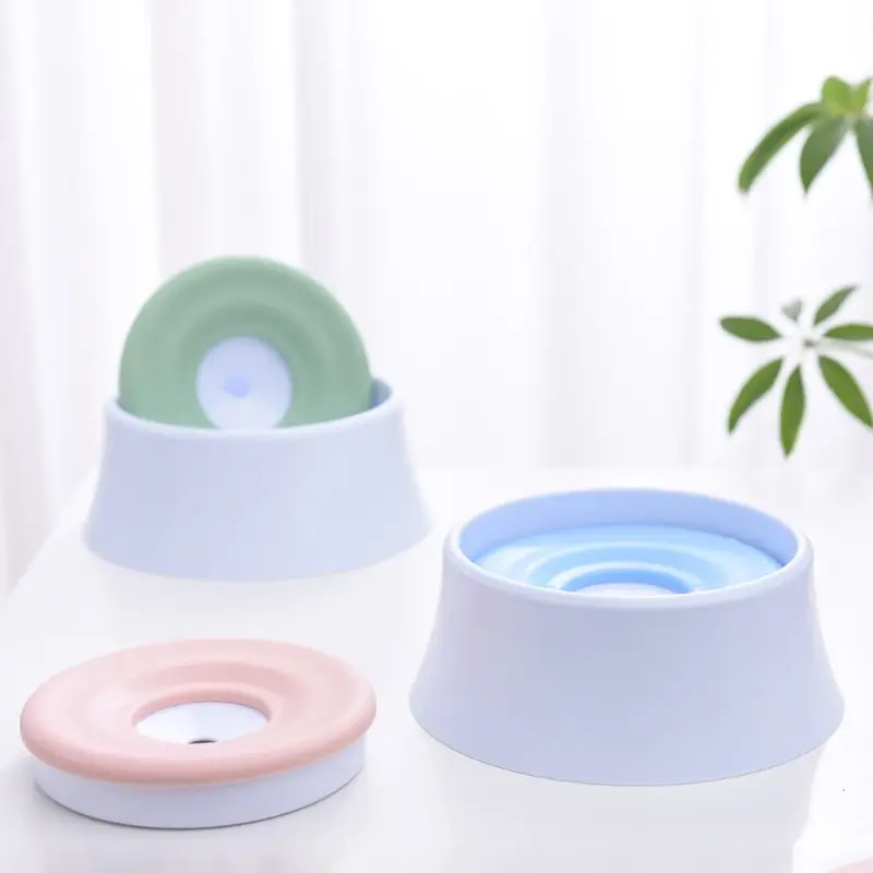 1200 ml Portable Detachable Pet Dog Buoyancy Water Bowl Splash Spill-proof Dust-proof Anti-choke Dogs Cat Drinking Bowls 090C