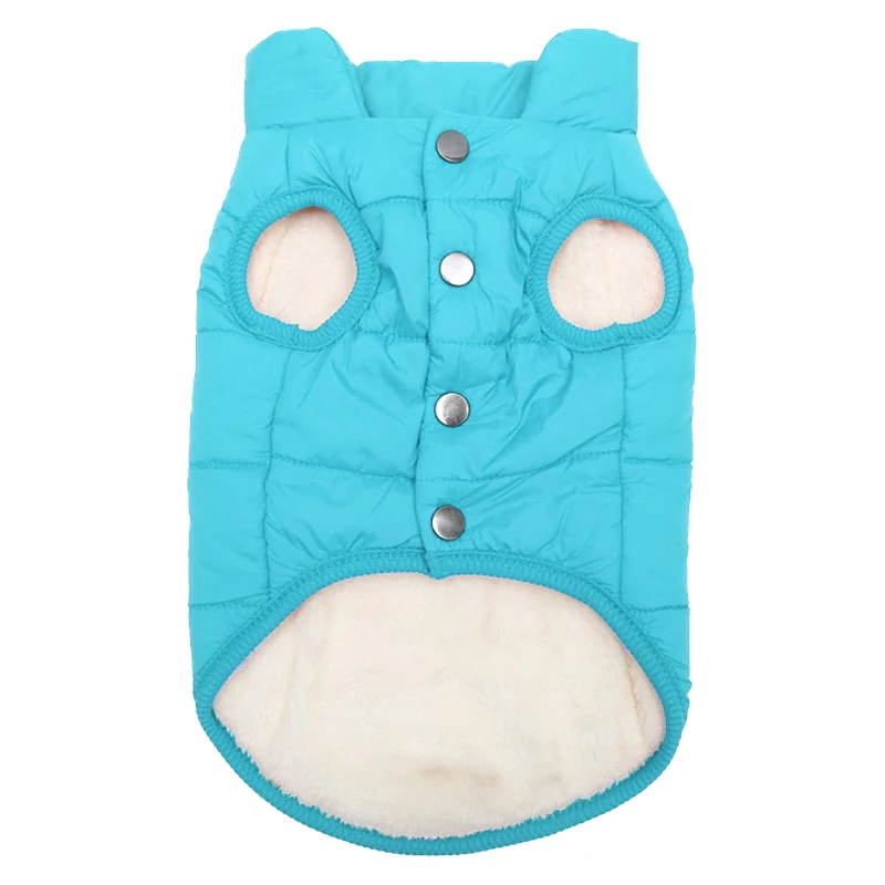 Sky Blue Зимняя одежда для домашних животных для маленьких средних и больших собак Теплый плотный жилет для щенка куртка большое пальто для собак одежда Французский бульдог наряды - Цвет: Sky Blue