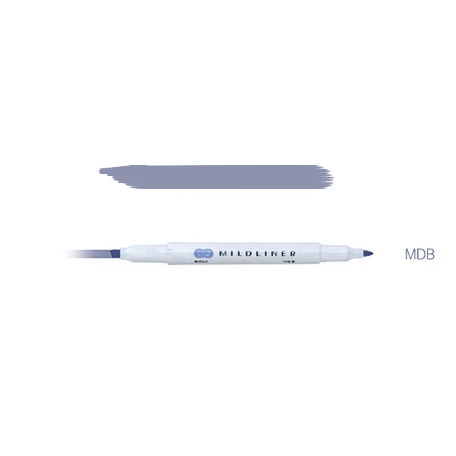 MDB Zebra Mildliner хайлайтер двойной лайнер маркер ручка японский мягкий лайнер маркер ручка - Цвет: MDB