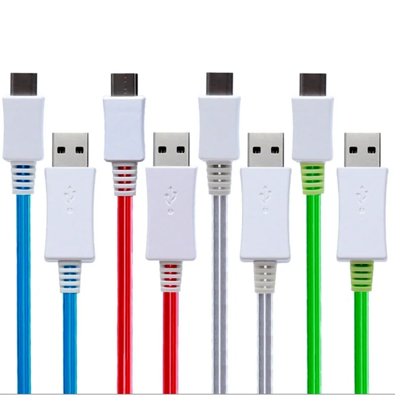 Кабель USB со светодиодной подсветкой 1 м|Кабели для мобильных телефонов| |