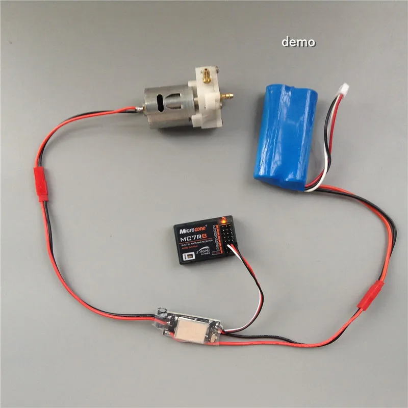 For water pump 360 370 385 type motor One-way brush electrically controlled 20A Switch controlled Plug receive 5 6 channels