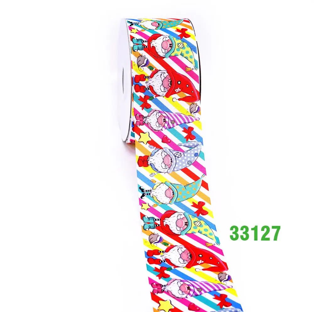 33127 Free shipping 50 yard cartoon printed grosgrain ribbon 33043 - Цвет: 33127