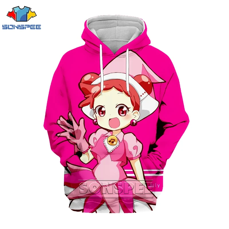 SONSPEE Ojamajo Doremi Harajuku Men Women Unisex 3D Clothes Hooded Hoodies Plus size 7XL Cap Hoody Sweatshirt jumper Cartoon ins (8)