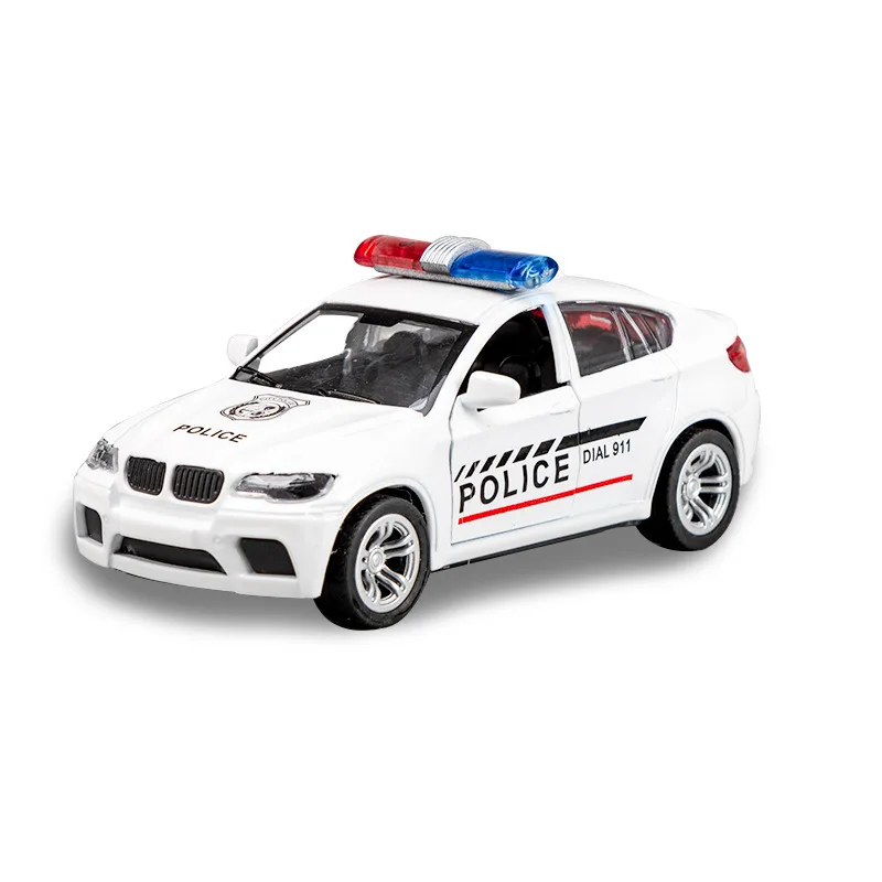 1:32 Metal Diecasts Police Series Vehicles Pull Back Alloy Sports Car Moldel Birthday Collection Cars Toy for Children Boys Y082 1 32 alloy ambulance police diecasts