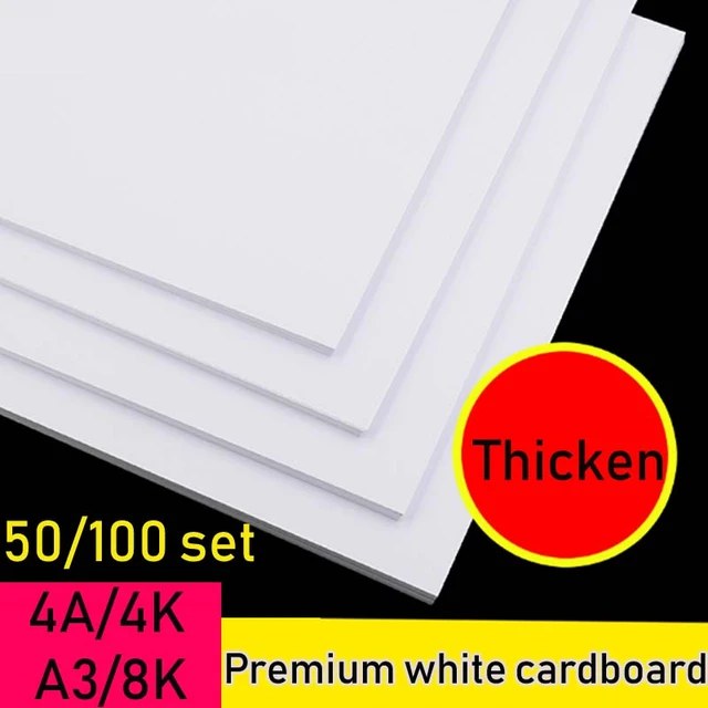 10 Sheets Size A5 Chipboard Cardstock Thick Card White Cardboard Sheet For  Paper Modelling 1mm/1.5mm/2mm