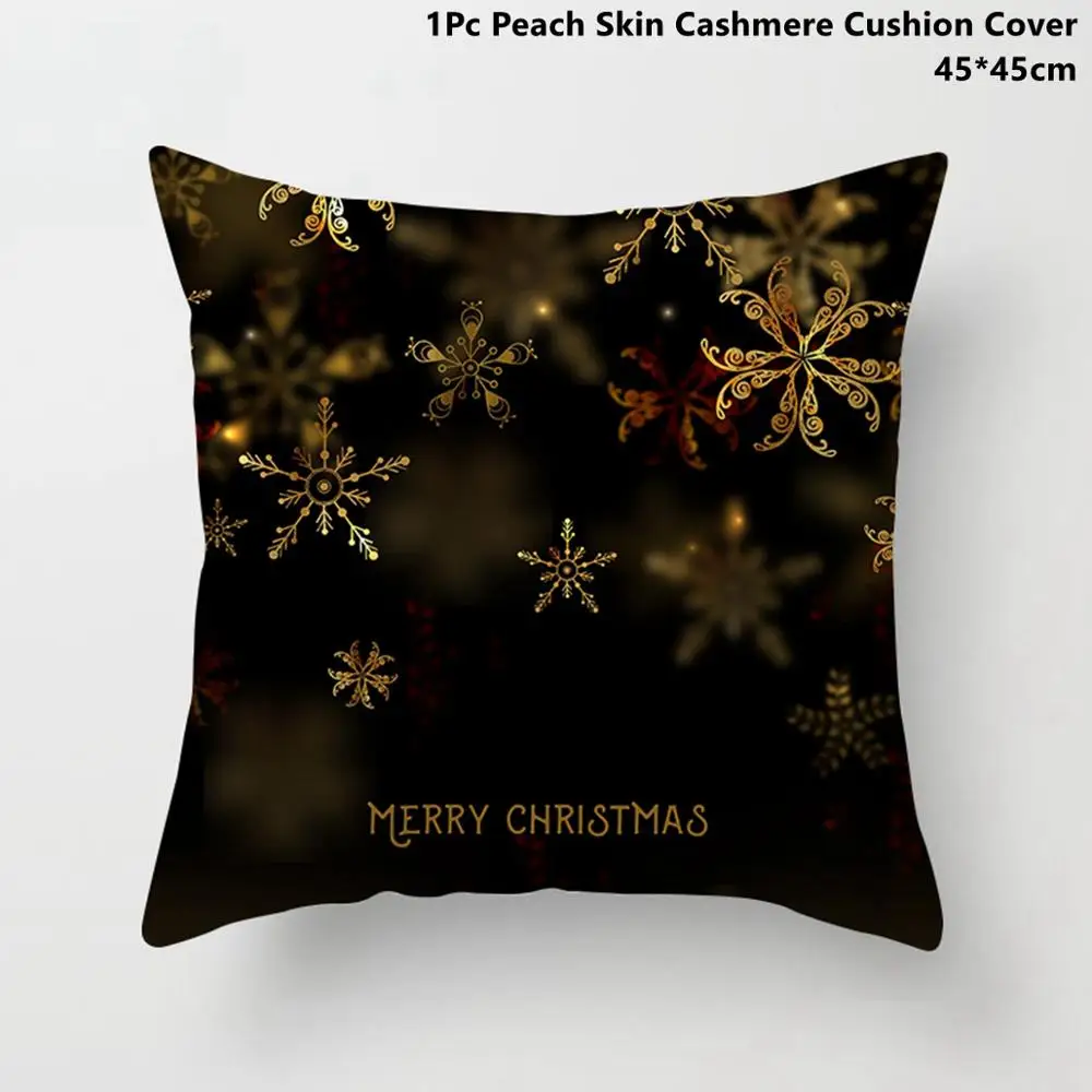Noel Pillowcase 2 Taoup Золотая Рождественская гирлянда с оленем, наволочка, Рождественский Декор для дома, рождественские украшения, рождественские украшения, новогодние подарки - Цвет: Noel Pillowcase 2