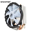 BONHOMME DE NEIGE 2 Caloducs refroidisseur de processeur RVB 120mm PWM 4Pin i5 PC silencieux pour Intel LGA 775 1150 1151 1155 1366 AMD AM2 AM3 CPU Ventilateur De Refroidissement ► Photo 1/6