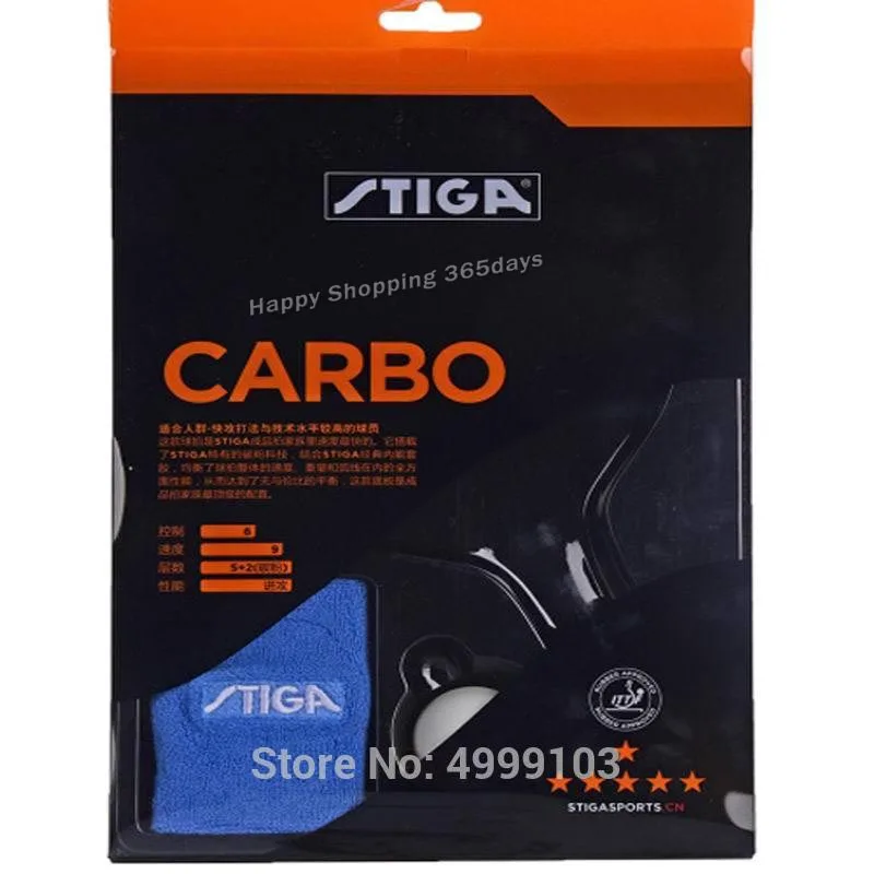 STIGA 6 Star Carbon (корабль в оригинальной коробке) ракетка для настольного тенниса (6