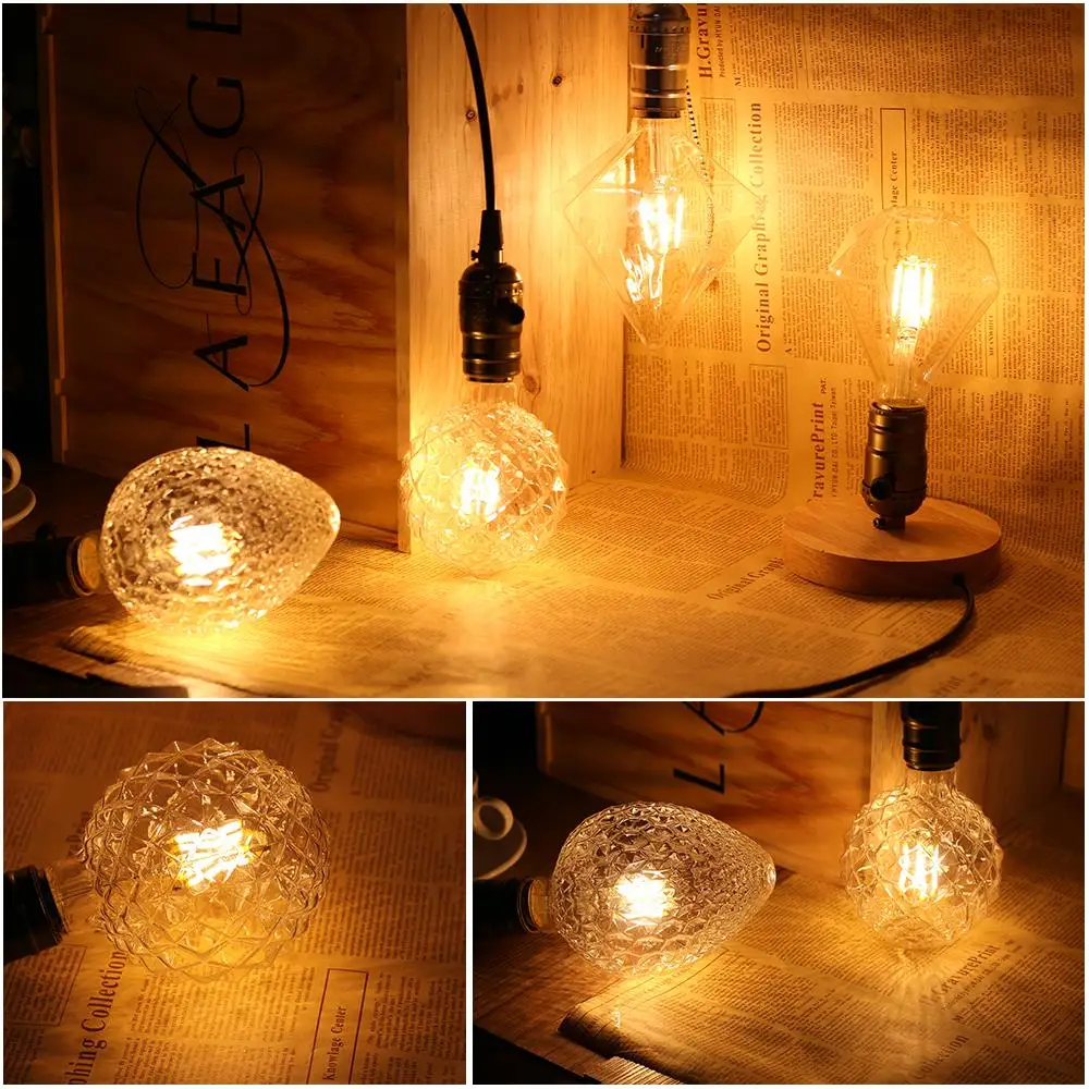 Светодиодная лампа накаливания ламп Retro Edison Light 220V E27 E14 2 8W Декоративная Vintage Style.
