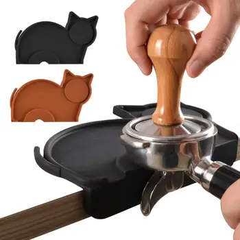 

Espresso Coffee Tamper Mat Rubber Irregular Holder Pressed Powder Anti-slip Safe Corner Pad Coffee for Barista WBC champion used