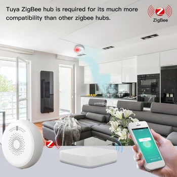 

Tuya Zigbee Smart Gas Leak Detector Sensor Tuya Smart Home Security Alarm System Smart Life Compatible Tuya Zigbee Hub