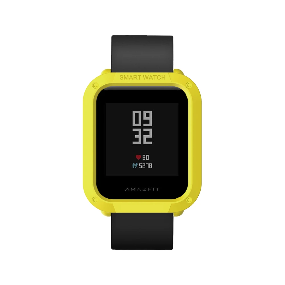 Just Case 6 SIKAI высококачественный ремешок для часов и чехол для Huami Amazfit Bip Youth Smartwatch силиконовый ремешок для часов Amazfit Bip PC чехол для часов - Цвет ремешка: Just Case 6