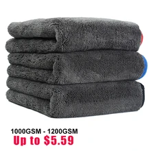 1000 GSM автохимия, полотенце для мытья, двустороннее, коралловый бархат, 1000GSM 1200GSM, инструмент для сушки, чистящее средство, микрофибра, ткань для ухода