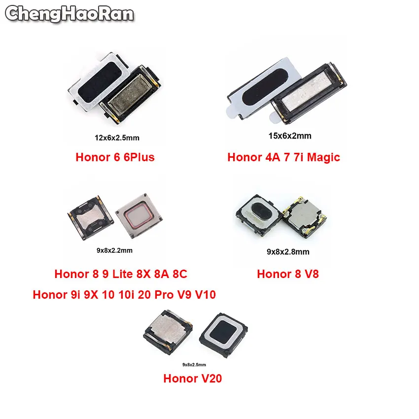 2 шт. передние наушники ChengHaoRan для Huawei Honor 4A 6 Plus 7 7i 8A 8C 8X 8 9 Lite 9i 9X 10 10i 20 Pro V10 |
