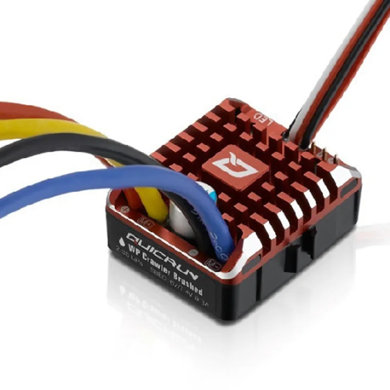 

HOBBYWING RC Car QuicRun 1080 Waterproof Cool Run 80A Brushed ESC Climb
