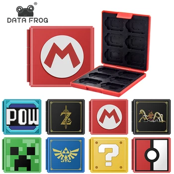 

DATA FROG 12 in 1 Game Card Case For Nintendo Switch Colorful Portable Hard Storage Cases For Nintendo Switch Games