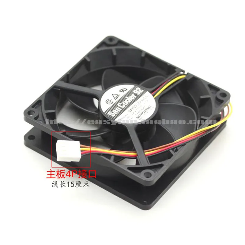 SANYO 9 см 9225 12 В 0.17A 9AH0912P4H041 4PIN PWM Ультра тихий вентилятор 92 × 92 × 25 мм охлаждающий вентилятор