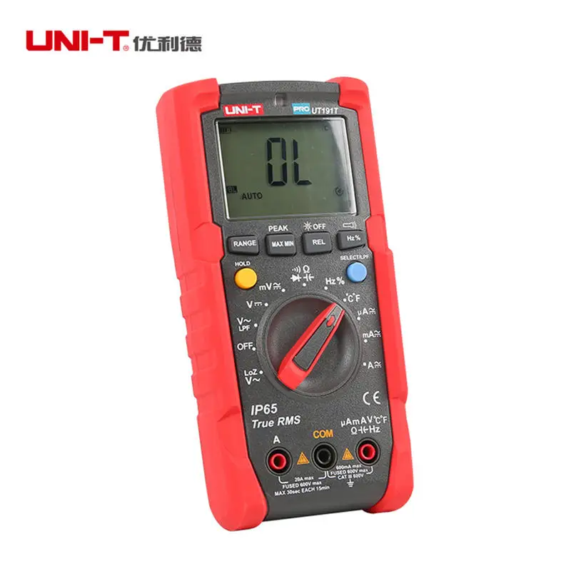 UNI-T Digital Multimeter UT191E/T True RMS AC DC Voltage Ampere Ohm Meter IP65 waterproof/dustproof ACV LPF/LoZ Thermometer | Инструменты