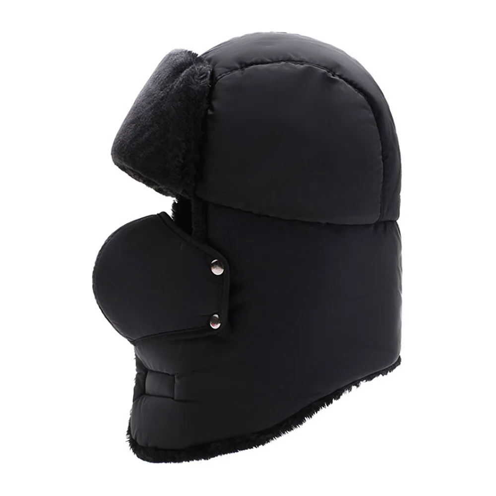[AETRENDS] Winter Bomber Hats with Ear Flaps, Trooper Trapper Hat, Detachable Face Mask, Ushanka Hunting Ski Cap Z-10057