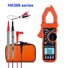 Токовый зажим Цифровой мультиметр True RMS с термопарой клещи измеритель конденсатора Тестер Вольтметр переменного/постоянного тока клещи амперметр