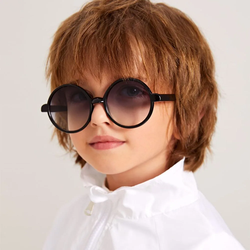 

Fashion classic round children's glasses colorful frame cute children's sunglasses retro Korean version of sunglasses decoration