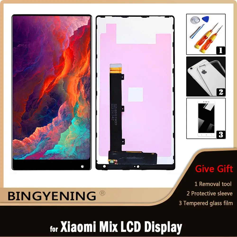 

Original For Xiaomi Mi Mix LCD Display Screen Touch Digitizer Assembly For 6.4 inch Xiaomi Mi Mix Pro 18k Version With Frame