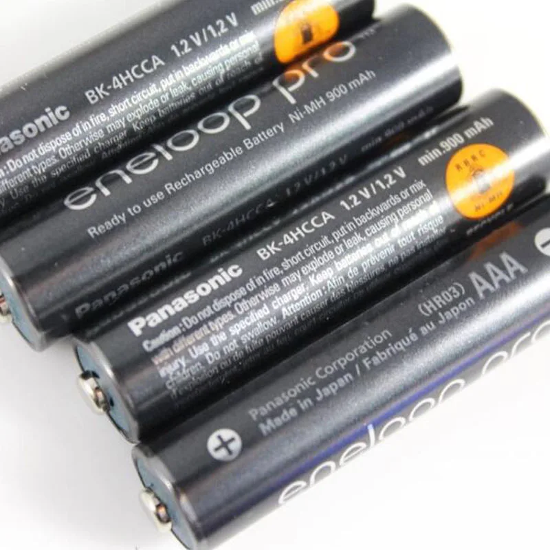 Panasonic 1,2 V AAA 950mAh Ni-MH батареи для камеры игрушка-фонарик предварительно заряженные аккумуляторы Сделано в Японии