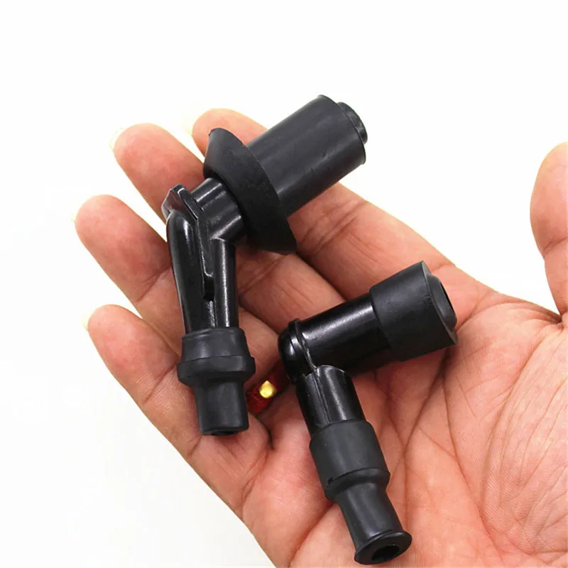 Black Universal Motorcycle Ignition Spark Plug Cap Plastic Scooter Quad Buggy Ignition Spark Plug Cap Motorcycle Accessories afbeelding