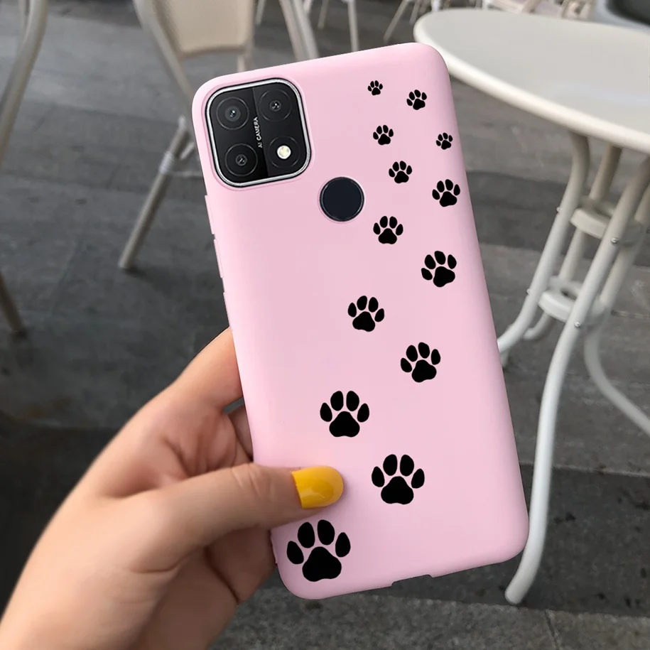 cases for oppo For Oppo A15 Case Oppo A15s Cover 6.52" Silicone Cute Daisy Sunflower Soft Back Cover For OppoA15 CPH2185 A 15 A 15s Phone Cases casing oppo