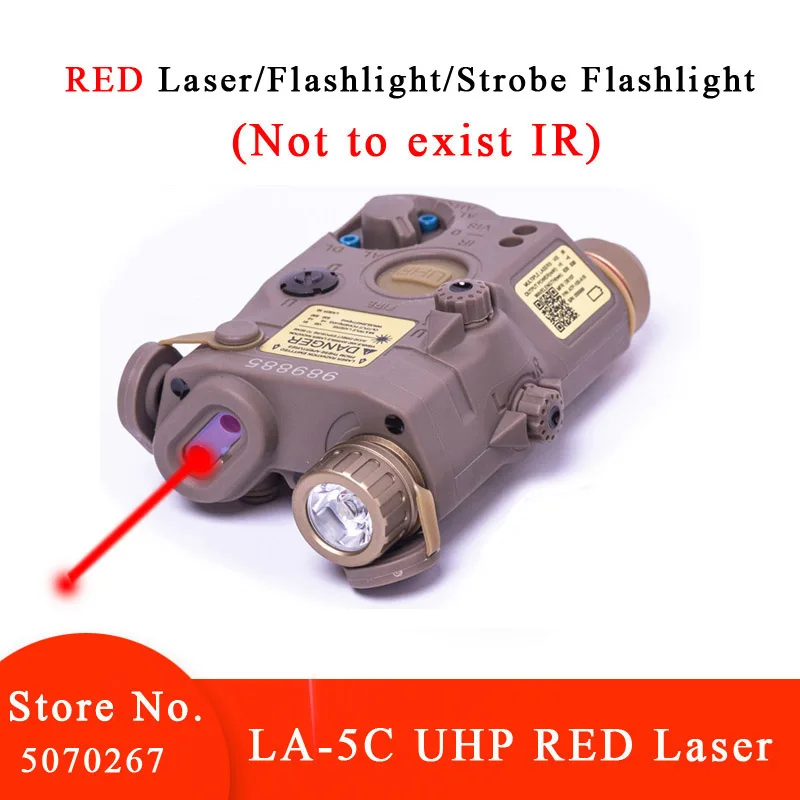 

Element Airsoft Airsoft Guns Red Dot Tactical Light White LED T PEQ LA-5C UHP Appearance Weapon Lights for Weapons Rifle Hunting