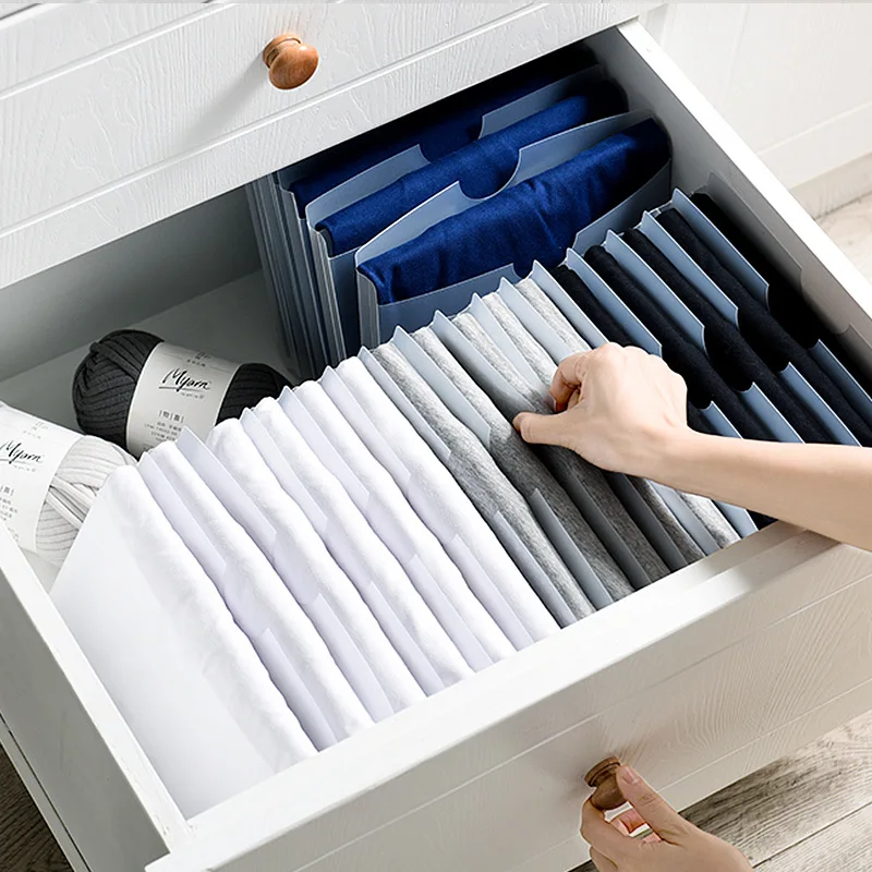 

10pcs/set Creative Closet Lazy Folding Board Multi-function Folder Wardrobe Travel Space Saving Dust-proof Storage Artifact Box
